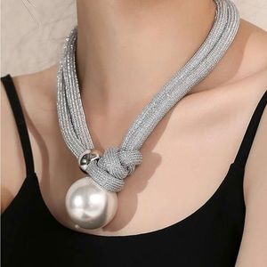 Pearl Statement Chokers Necklaces Thick Rope
Necklace Big Choker
